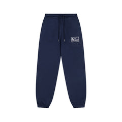 Stussy Small Patch Logo Drawstring Jogger Sweatpants Navy
