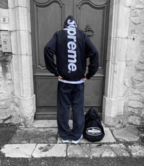 Supreme Side Logo Hoodie & Sweatpants Set – Black