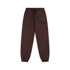 Stussy Small Patch Logo Drawstring Jogger Sweatpants Brown