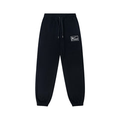 Stussy Small Patch Logo Drawstring Jogger Sweatpants Black